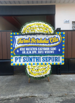 Papan Bunga Duka di Afulu
